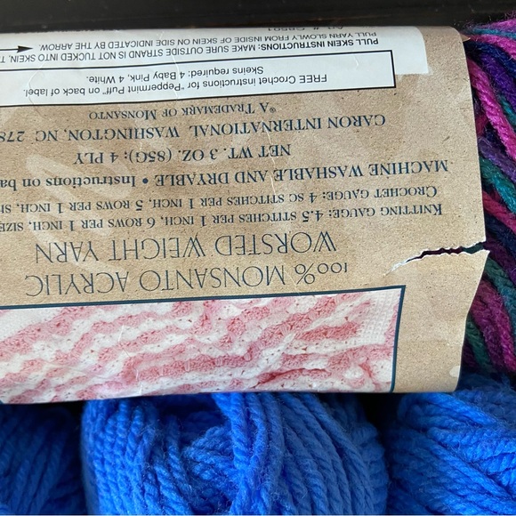 Blue and Multicolor Yarn Bundle - Picture 5 of 9